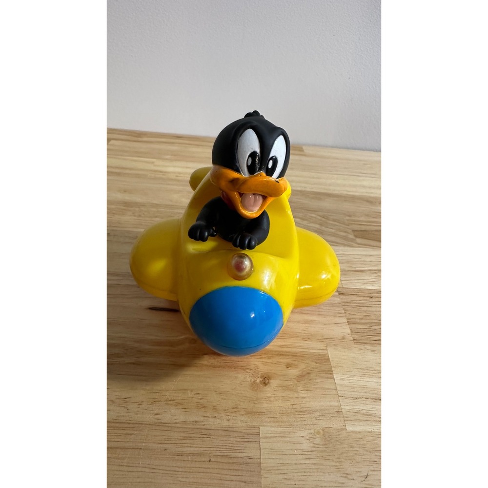 Vintage 1994 Warner Bros Looney Tunes Daffy Duck Airplane Toy Untested